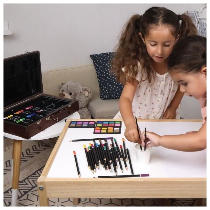Mallette XXL De 140 Pieces - MAIN D'ARTISTE- Boite a Dessin - Activités Manuelles - Kit Complet - Art Plastiques Mallette XXL De 140 Pieces - MAIN D'ARTISTE- Boite a Dessin - Activités Manuelles - Kit Complet - Art Plastiques