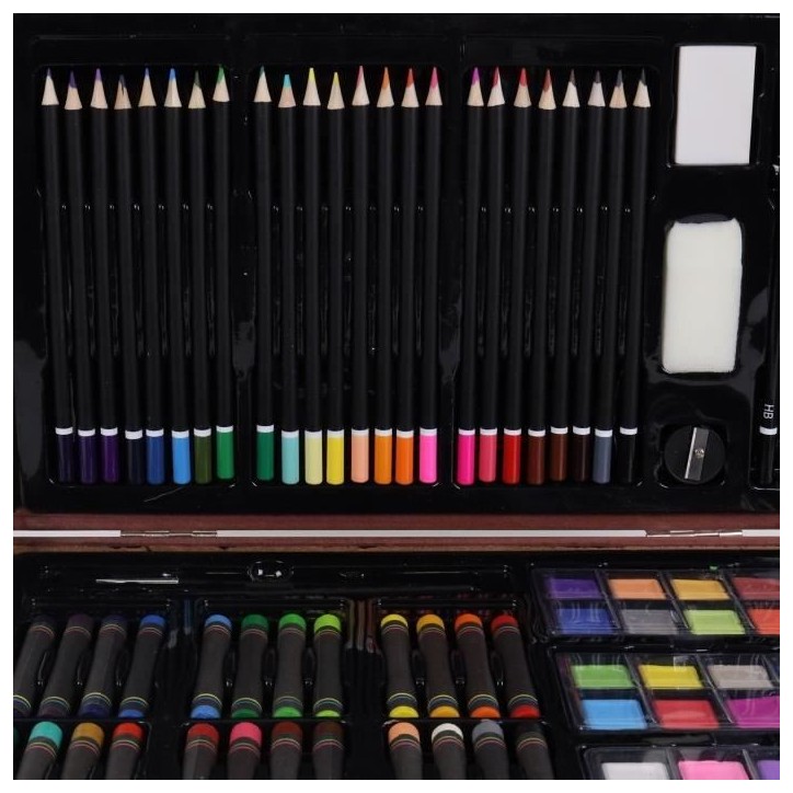 Mallette XXL De 140 Pieces - MAIN D'ARTISTE- Boite a Dessin - Activités Manuelles - Kit Complet - Art Plastiques Mallette XXL De 140 Pieces - MAIN D'ARTISTE- Boite a Dessin - Activités Manuelles - Kit Complet - Art Plastiques