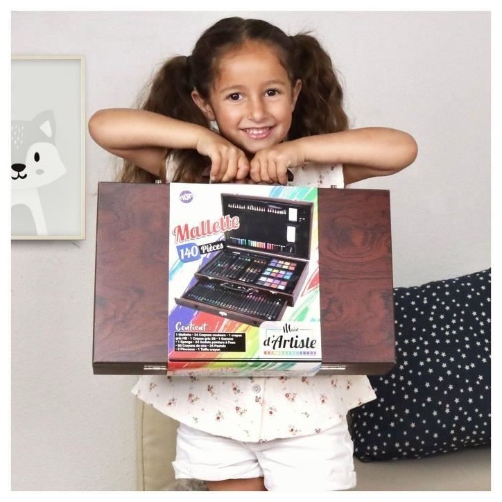 Mallette XXL De 140 Pieces - MAIN D'ARTISTE- Boite a Dessin - Activités Manuelles - Kit Complet - Art Plastiques Mallette XXL De 140 Pieces - MAIN D'ARTISTE- Boite a Dessin - Activités Manuelles - Kit Complet - Art Plastiques