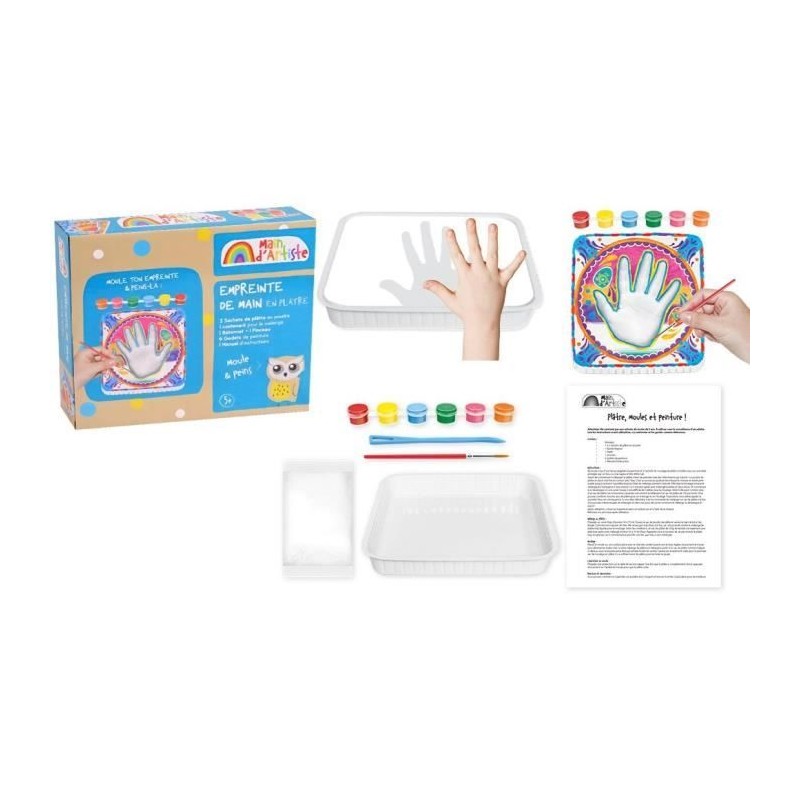 Kit de création empreinte de la main - Loisir Créatif - MAIN D'ARTIS Kit de création empreinte de la main - Loisir Créatif - MAIN D'ARTIS