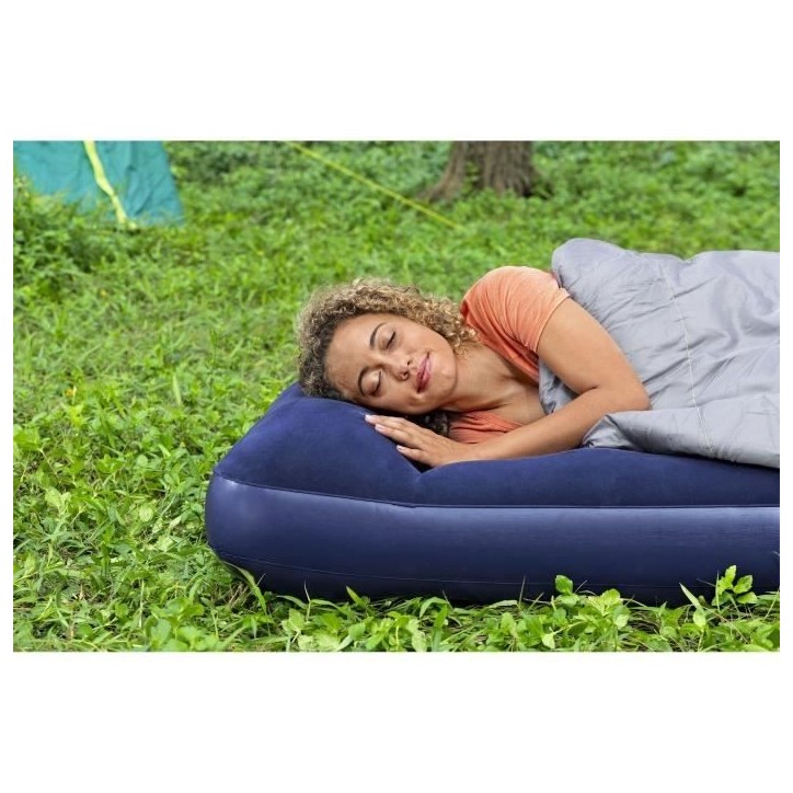 Matelas gonflable camping - BESTWAY - 1 place -185x76x22 cm avec pompe a pied intégrée
