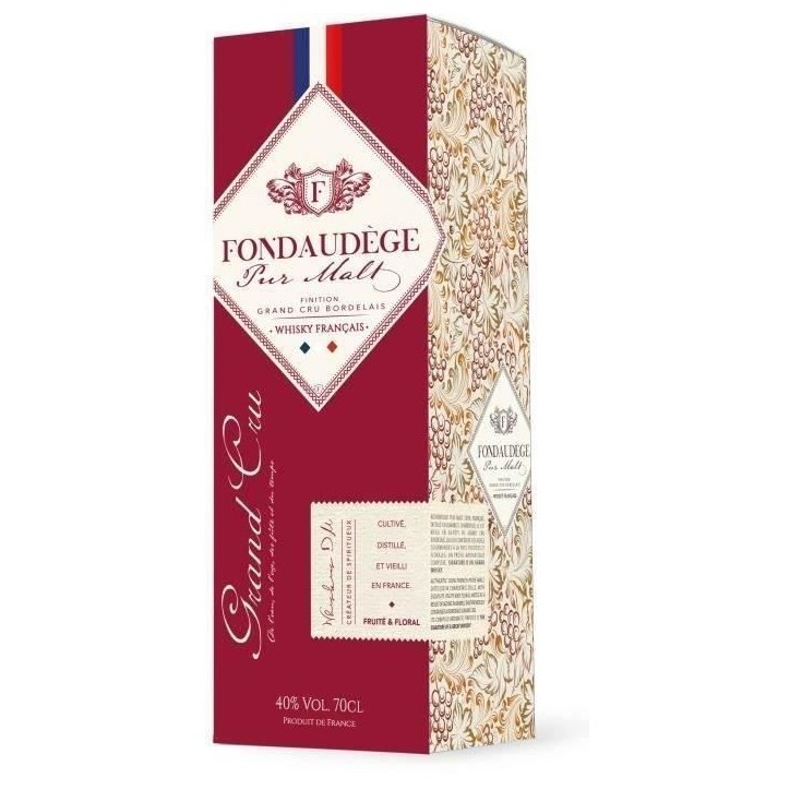 Fondaudege - Vieillissement Grand cru Bordelais - Whisky - 40,0% Vol. - 70 cl