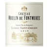 Château Moulin de Fontmurée 2016 Lussac Saint-Emilion - Vin rouge de