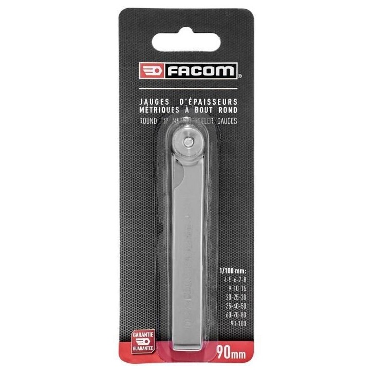 Jauge 19 Lames FACOM - 1618.00PB - Longueur des lames : 90 mm Jauge 19 Lames FACOM - 1618.00PB - Longueur des lames : 90 mm