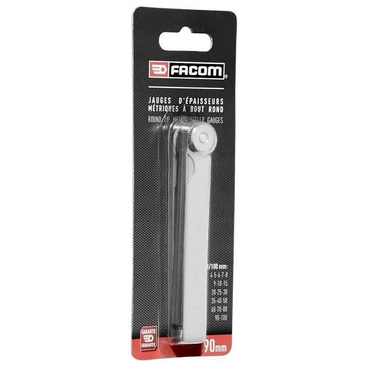 Jauge 19 Lames FACOM - 1618.00PB - Longueur des lames : 90 mm Jauge 19 Lames FACOM - 1618.00PB - Longueur des lames : 90 mm