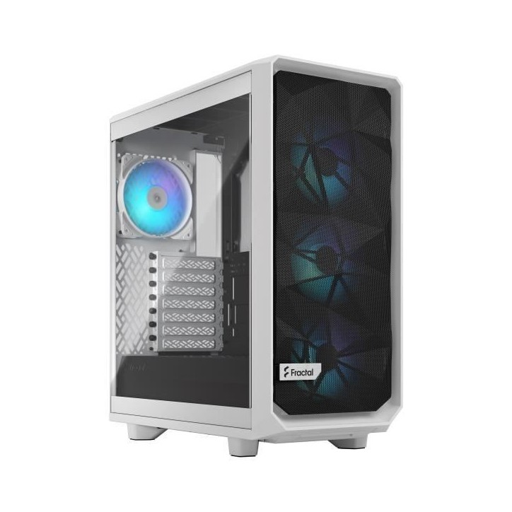Boîtier PC FRACTAL DESIGN Meshify 2 Compact RGB White TG Clear Tint ATX