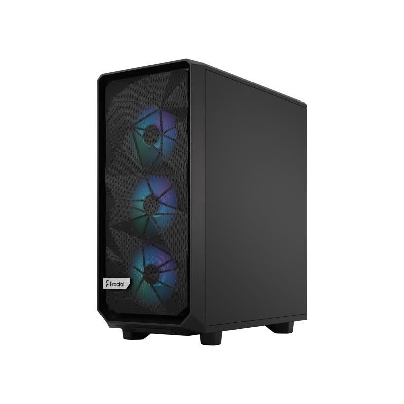 Boîtier PC FRACTAL DESIGN Meshify 2 Compact Lite RGB Black TG Light t Boîtier PC FRACTAL DESIGN Meshify 2 Compact Lite RGB Black TG Light t
