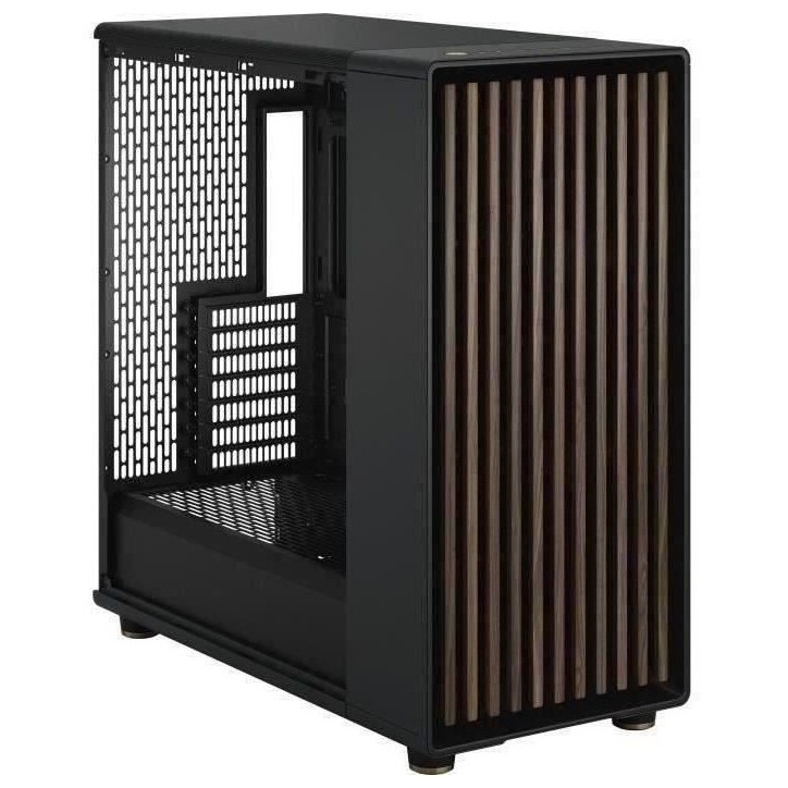 Boîtier PC - FRACTAL DESIGN - North XL Charcoal Black - FD-C-NOR1X-01 - E-ATX - Design élégant en bois et en alliage
