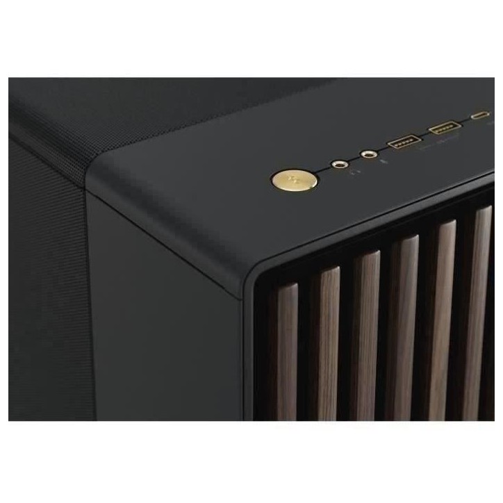 Boîtier PC - FRACTAL DESIGN - North XL Charcoal Black - FD-C-NOR1X-01 - E-ATX - Design élégant en bois et en alliage