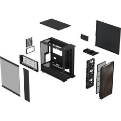 Boîtier PC - FRACTAL DESIGN - North XL Charcoal Black TG Dark - FD-C-