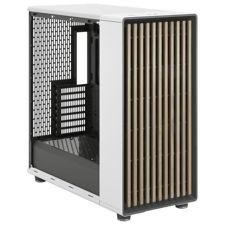 Boîtier PC - FRACTAL DESIGN - North XL Chalk White - FD-C-NOR1X-03 - E-ATX - Design élégant en bois et en alliage