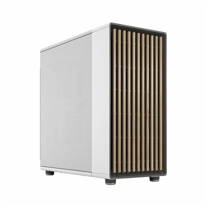 Boîtier PC - FRACTAL DESIGN - North XL Chalk White - FD-C-NOR1X-03 - E-ATX - Design élégant en bois et en alliage