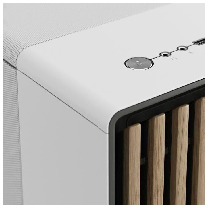 Boîtier PC - FRACTAL DESIGN - North XL Chalk White - FD-C-NOR1X-03 - E-ATX - Design élégant en bois et en alliage