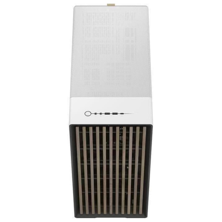 Boîtier PC - FRACTAL DESIGN - North XL Chalk White TG Clear - FD-C-NOR1X-04 - E-ATX - Design élégant en bois et en alliage