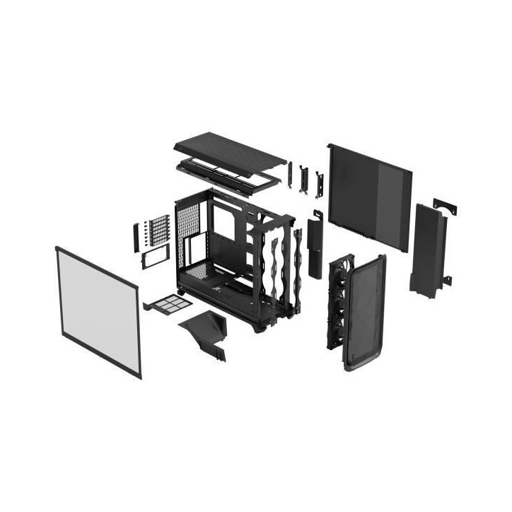 Boîtier PC - FRACTAL DESIGN - Meshify 3 XL TG - E-ATX (330 mm) / SSI-EEB / SSI-CEB - 3 ventilateurs - USB Type C de 20 Gbps - N