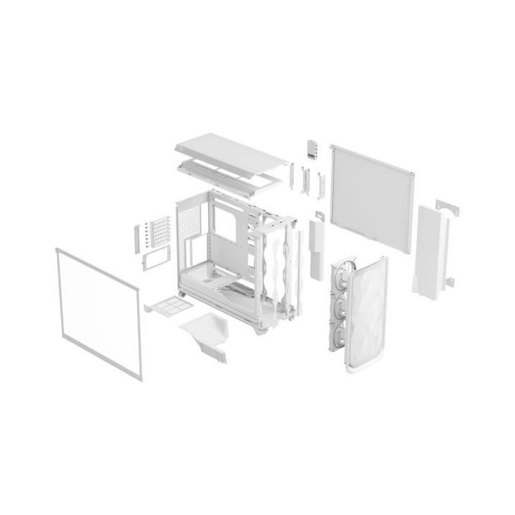 Boîtier PC - FRACTAL DESIGN - Meshify 3 XL Ambience Pro RGB TG - E-ATX (330 mm) / SSI-EEB / SSI-CEB - 3 ventilateurs - USB Type