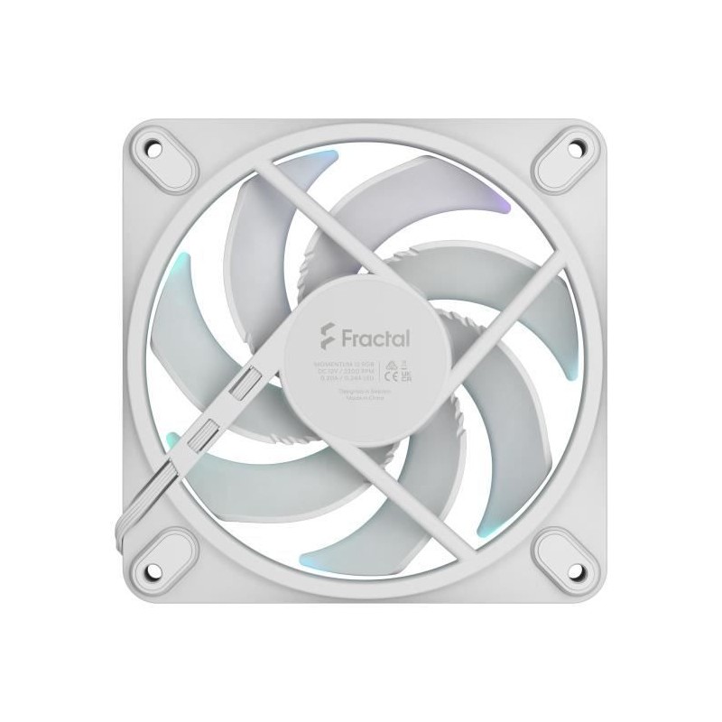 Ventilateur PC - FRACTAL DESIGN - Momentum 12 RGB - FDB - Anneau lumin Ventilateur PC - FRACTAL DESIGN - Momentum 12 RGB - FDB - Anneau lumin