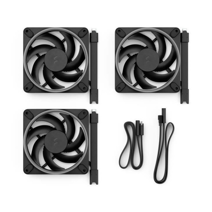 Ventilateur PC - FRACTAL DESIGN - Momentum 12 RGB - 3 packs - FDB - Anneau lumineux ARGB Gen 2 - Contrôle PWM