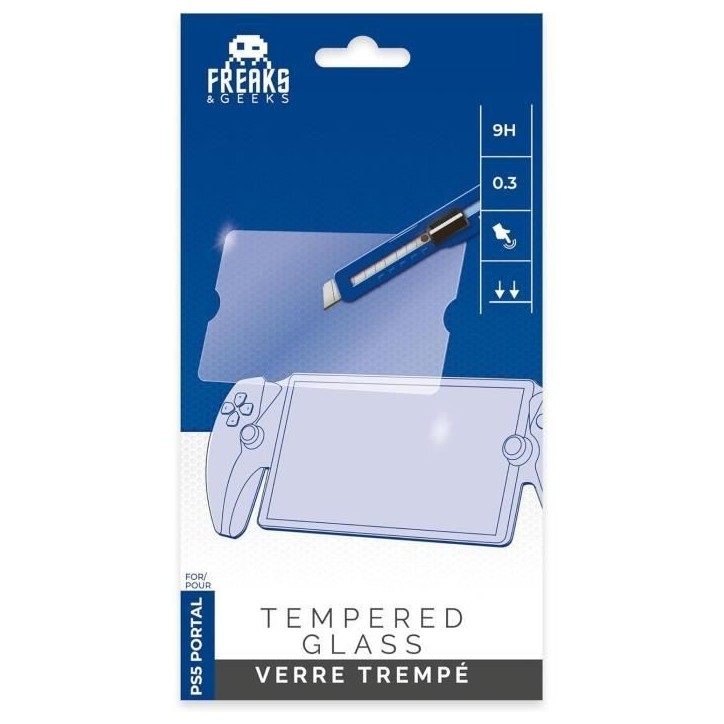 Verre trempé - FREAKS AND GEEK - PS5 Portal - Tres fin 0,3 mm - Anti rayure Verre trempé - FREAKS AND GEEK - PS5 Portal - Tres fin 0,3 mm - Anti rayure