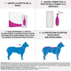 Frontline Tri-Act chien - Anti-puces anti-tiques pour chien S - 5-10kg