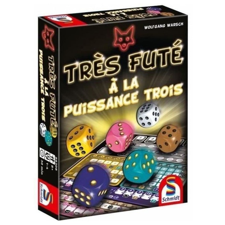 Jeu de dés Tres futé a la puissance 3 - SCHMIDT SPIELE - Adulte - Rose - 10 ans et plus