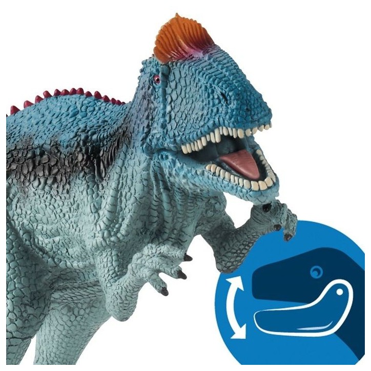 Figurine Cryolophosaure - SCHLEICH - Dinosaurs - Modele violet - Pour enfants de 3 ans et plus