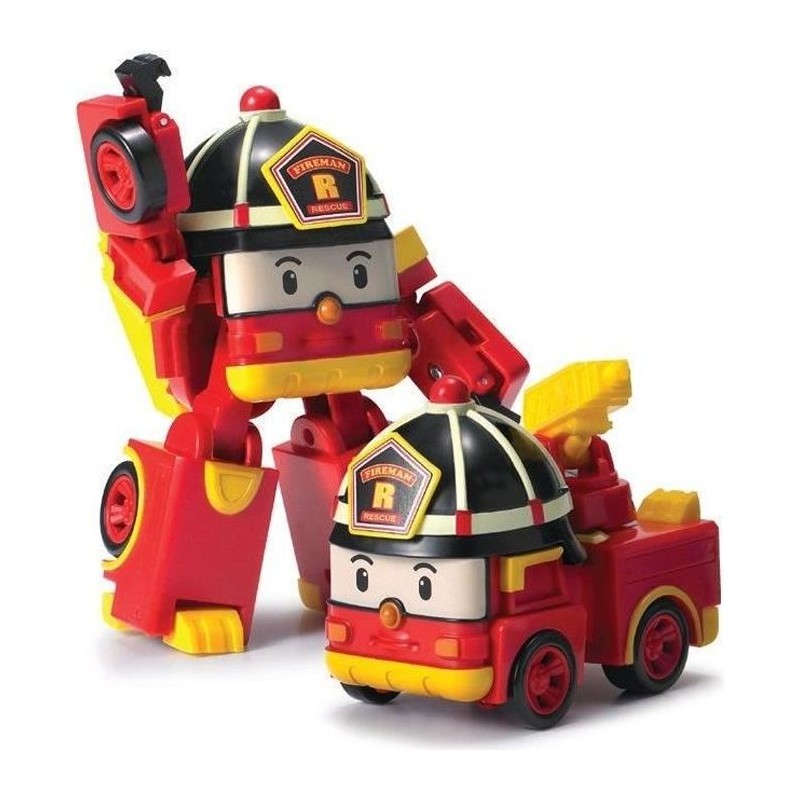 ROBOCAR POLI - VEHICULE TRANSFORMABLE ROY pompier - Bras articulés - ROBOCAR POLI - VEHICULE TRANSFORMABLE ROY pompier - Bras articulés -