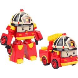 ROBOCAR POLI - VEHICULE TRANSFORMABLE ROY pompier - Bras articulés -