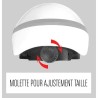 COMBO ROSE Sécurité (Casque + Genouilleres & Coudieres) SKIDS CONTRO