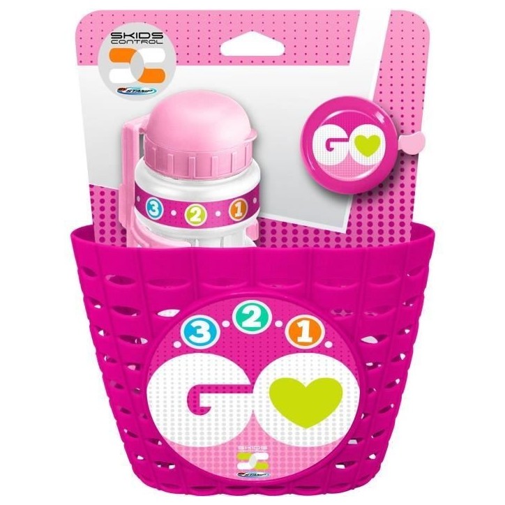 Set ludique STAMP - Corbeille + Bidon + Sonnette Rose - Skids Control Set ludique STAMP - Corbeille + Bidon + Sonnette Rose - Skids Control