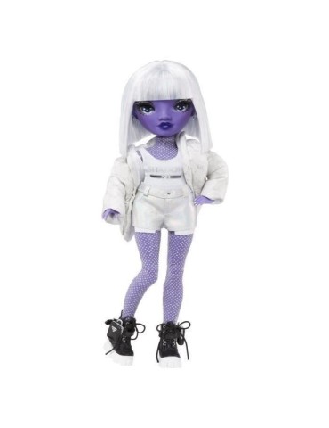 Rainbow High S3 Shadow High - Poupée 27 cm Dia Mante (Violet) - 1 tenue + accessoires et support pour poupée