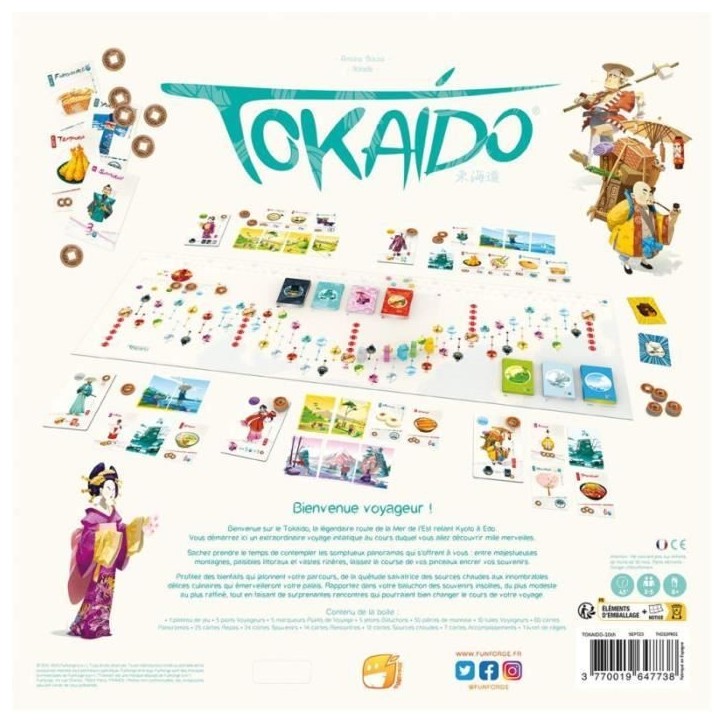 Tokaido : 10eme Anniversaire - Asmodee - Jeu de parcours et de collection - Des 8 ans Tokaido : 10eme Anniversaire - Asmodee - Jeu de parcours et de collection - Des 8 ans