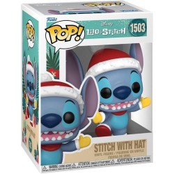Figurine - FUNKO - Stitch avec chapeau - 9 cm - Multicolore - Pour enf
