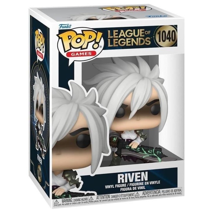 Figurine Funko Pop! - League of Legends - Riven - 9 cm - Vinyle - Emballage boîte-fenetre Figurine Funko Pop! - League of Legends - Riven - 9 cm - Vinyle - Emballage boîte-fenetre