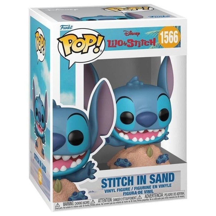 Figurine Funko Pop! Disney : Lilo et Stitch – Stitch in Sand 1566 Figurine Funko Pop! Disney : Lilo et Stitch – Stitch in Sand 1566