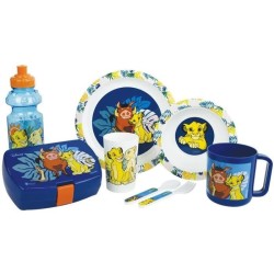 Lot Vaisselle Disney Le Roi Lion - FUN HOUSE - 006360 - Verre, Assiett