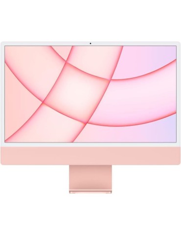 Apple - 24 iMac Retina 4,5K (2021) - Puce Apple M1 - RAM 8Go - Stockage 512Go - GPU 8 coeurs - Rose