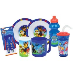 Lot vaisselle - FUN HOUSE - PAT'PATROUILLE - Verre, 2 Assiettes creuse