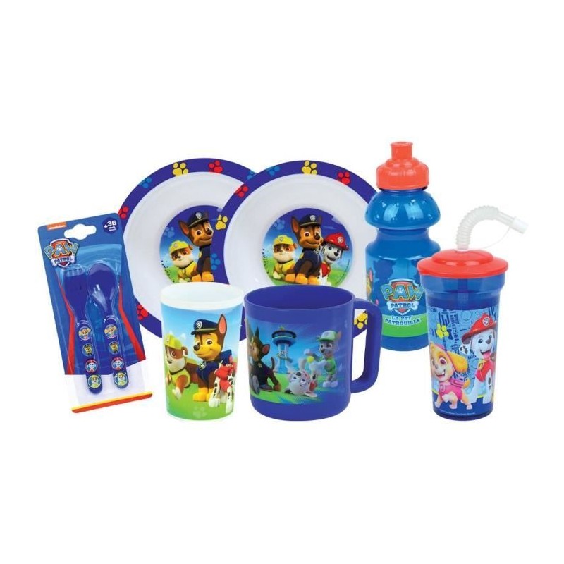 Lot vaisselle - FUN HOUSE - PAT'PATROUILLE - Verre, 2 Assiettes creuse Lot vaisselle - FUN HOUSE - PAT'PATROUILLE - Verre, 2 Assiettes creuse