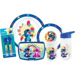 Lot vaisselle - FUN HOUSE - LILO ET STITCH Verre, assiette Ø22 cm et