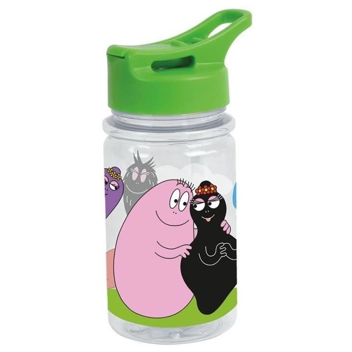 Lot vaisselle - FUN HOUSE - BARBAPAPA - Verre, assiette Ø22 cm et Ø16 cm, couverts, gourde et boite goûter
