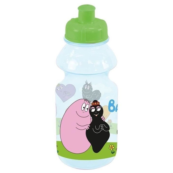 Lot vaisselle - FUN HOUSE - BARBAPAPA - Verre, assiette Ø22 cm et Ø16 cm, couverts, gourde et boite goûter