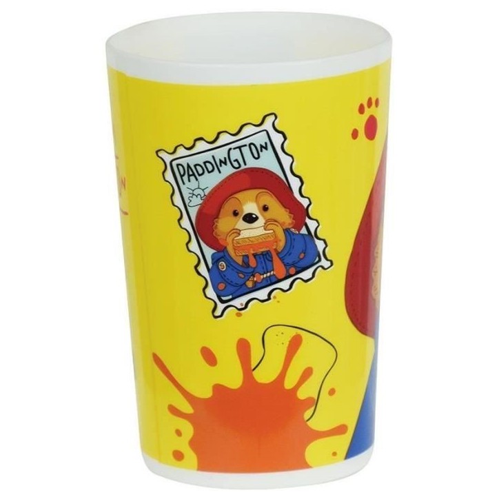 Lot vaisselle réutilisable - FUN HOUSE - PADDINGTON - Assiette, Assiette creuse, Verre, Gourde et boite a goûter