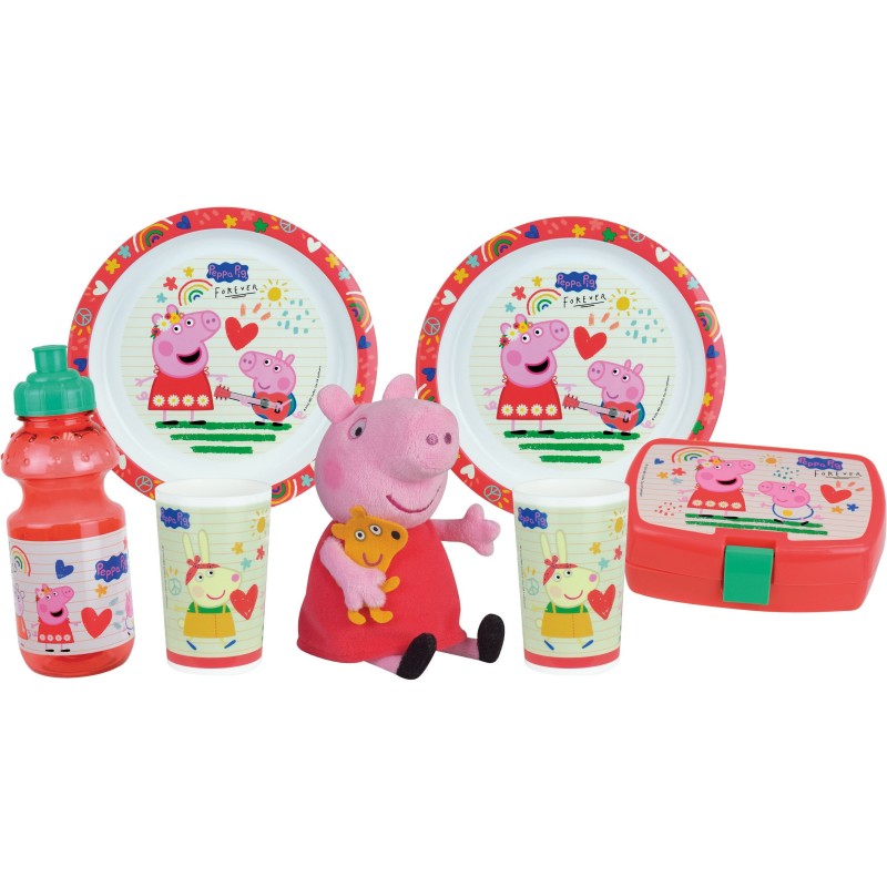 Lot vaisselle - FUN HOUSE - PEPPA PIG - 2 assiettes creuses Ø 22 cm, Lot vaisselle - FUN HOUSE - PEPPA PIG - 2 assiettes creuses Ø 22 cm,