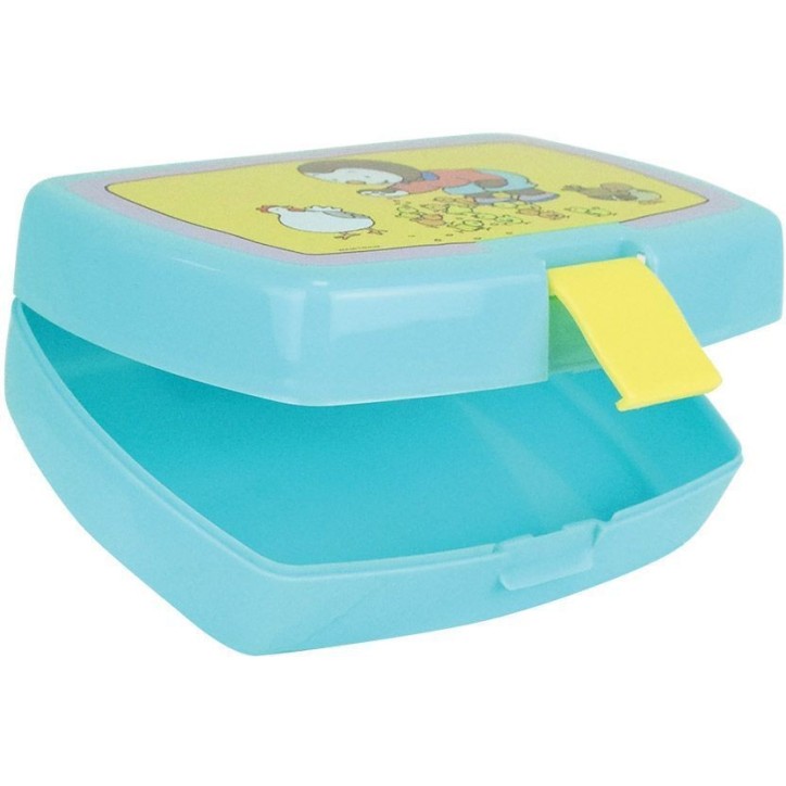 Lot vaisselle - FUN HOUSE - T'CHOUPI - 2 assiettes creuses Ø 16 cm, boîte a goûter, gourde paille et peluche 18 cm