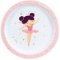 Lot vaisselle - FUN HOUSE - DANSEUSE BALLERINE - Assiette creuse Ø16 cm, plate Ø22 cm, verre 220 ml et peluche musicale 40 cm