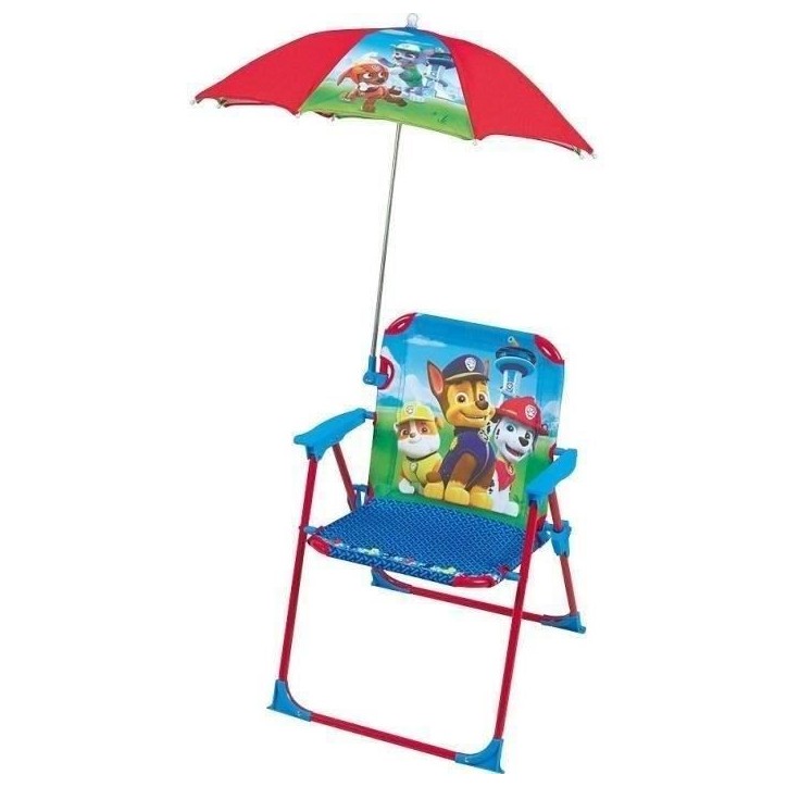 Chaise parasol Pat Patrouille pour enfant - Fun House Chaise parasol Pat Patrouille pour enfant - Fun House