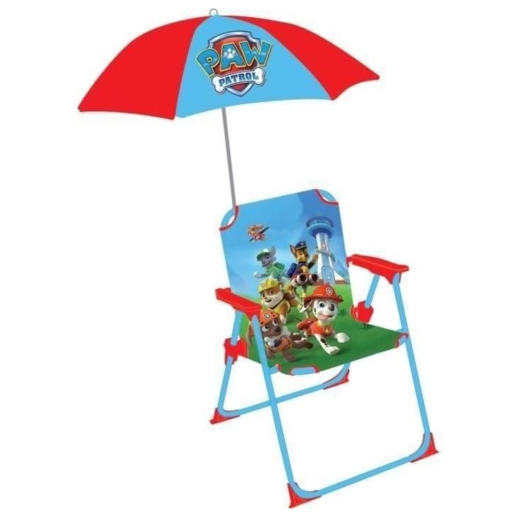 Chaise parasol Pat Patrouille pour enfant - Fun House Chaise parasol Pat Patrouille pour enfant - Fun House
