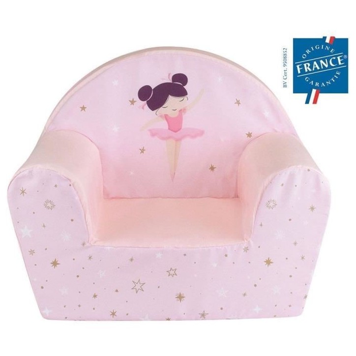 Fauteuil club Danseuse Ballerine pour enfant - FUN HOUSE - l.52 x P.33 x H.42 cm - Rose Fauteuil club Danseuse Ballerine pour enfant - FUN HOUSE - l.52 x P.33 x H.42 cm - Rose