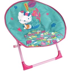 Siege lune pliant pour enfant - FUN HOUSE - HELLO KITTY - Dimensions H